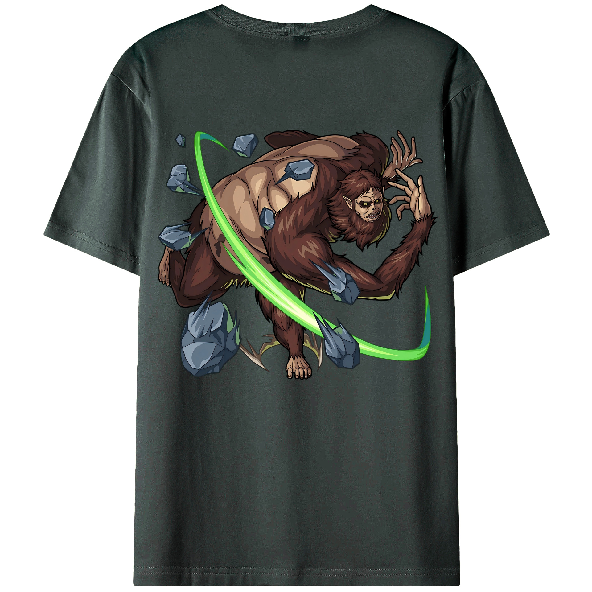 （画像用） 進撃の巨人 Attack on Titan 綿100％ メンズ半袖Tシャツ（バックプリント） 通気性